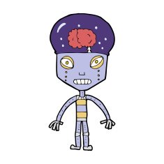 cartoon weird robot N8