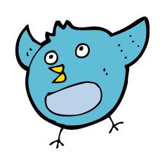 cartoon happy bird N26