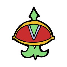 cartoon mystic eye symbol N16