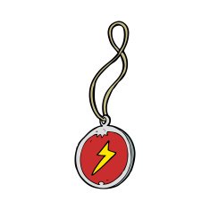 cartoon magic pendant necklace N4