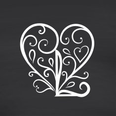 Love you Blackboard background Vector illustration N7