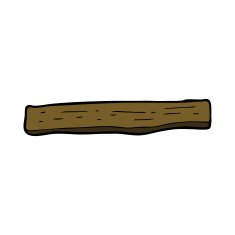 Cartoon Wood Post N9