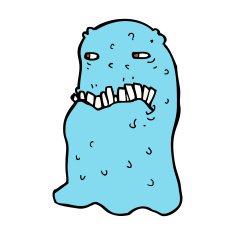 cartoon gross ghost N37