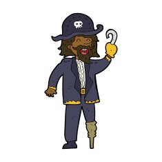 Cartoon Pirate Captain N32