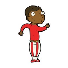 cartoon man in loud clothes N8