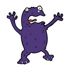 cartoon poisonous frog N9