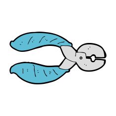 cartoon strong pliers N8