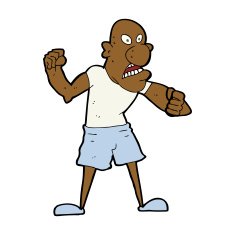 cartoon violent man N16