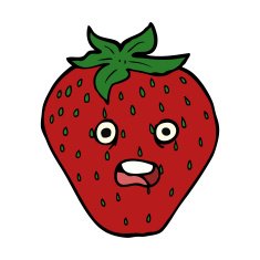Cartoon Strawberry N56