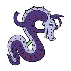 saxon dragon cartoon N7