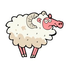 Cartoon dirty sheep N3 free image download