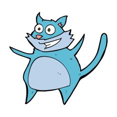 funny cartoon cat N131