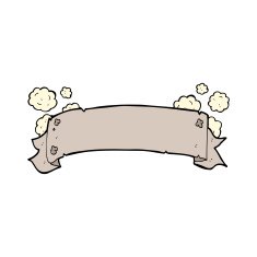 heraldry scroll banner cartoon N9