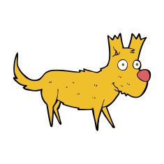 cartoon cute little dog N7
