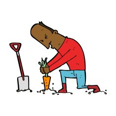 Cartoon Gardener N10