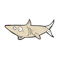 Cartoon Happy Shark N16