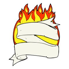 heraldry scroll cartoon N8