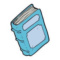 cartoon old book N14