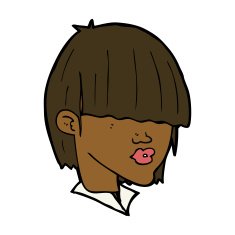 cartoon fashion haircut N8