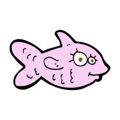 cartoon happy fish N17