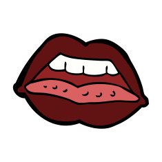 cartoon sexy lips symbol N8