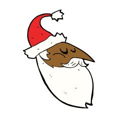 Cartoon Santa Face N11