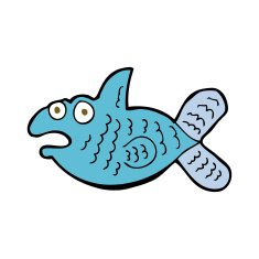 Cartoon Fish N145