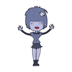 Cartoon Vampire Girl N175
