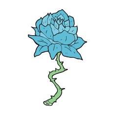 cartoon flower N338