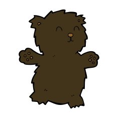 cartoon teddy bear N188
