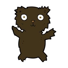 cartoon black bear N53