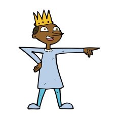 cartoon pointing prince N7
