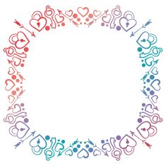 Hand Drawn love Frame