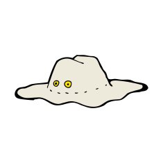 cartoon old australian hat N8