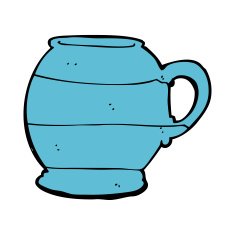 cartoon old style mug N8