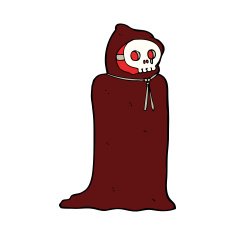 cartoon spooky halloween costume N11