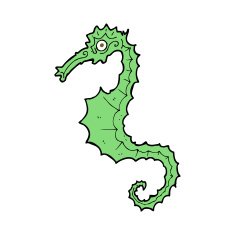 Cartoon Sea Horse N26
