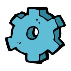 cartoon cog symbol N7