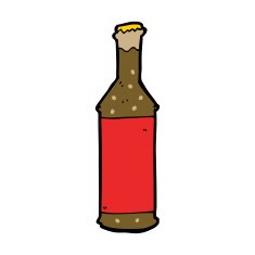 Cartoon Beer Bottle N13