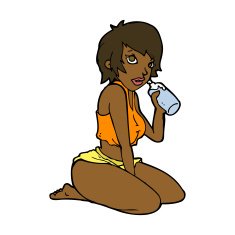 cartoon sexy gym girl N8
