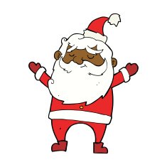 cartoon happy santa claus N22