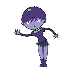 Cartoon Vampire Girl N177