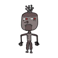 Cartoon Robot N222
