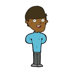 cartoon happy man N350