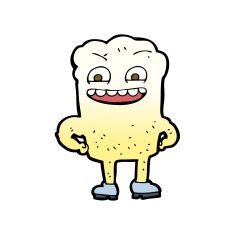 cartoon happy tooth N32
