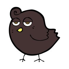 Cartoon Bird N298