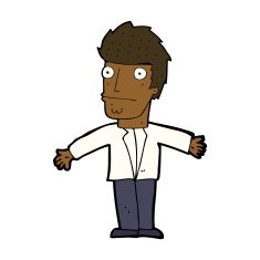 cartoon confused man N52