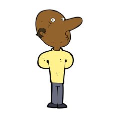 cartoon balding man N15