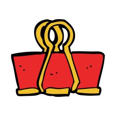 cartoon brass clip N6