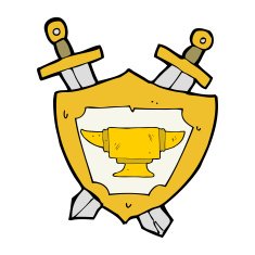 cartoon blacksmith anvil heraldry symbol N3